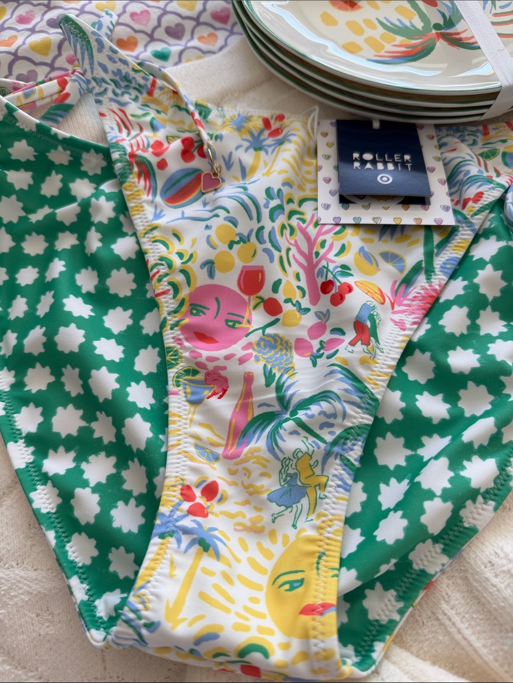 Roller Rabbit size large bikini bottoms